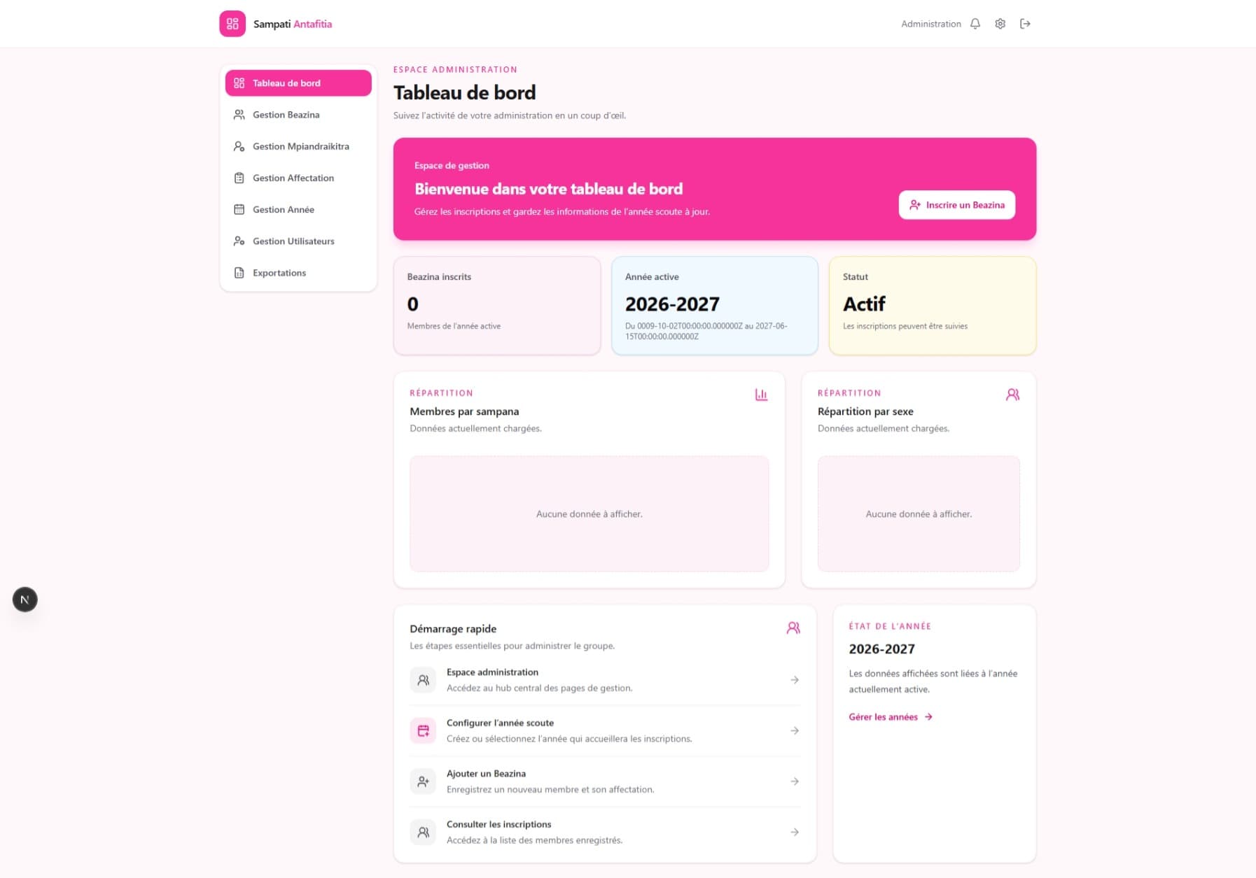 Site web App ANTAFITIA